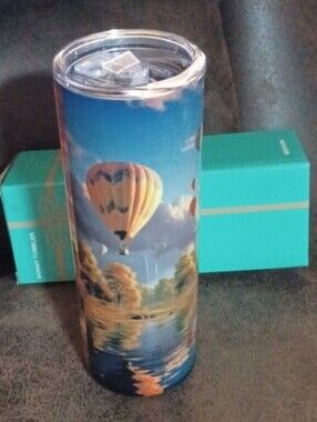 4/$80 New Hot Air Balloon Scenic Travel Skinny Tumbler